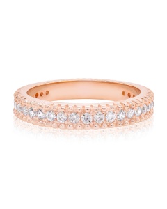 Elongated Ring Rose Gold-plated