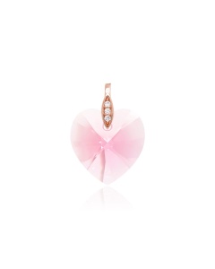 Heart Pendant Rose gold-plated Light Rose