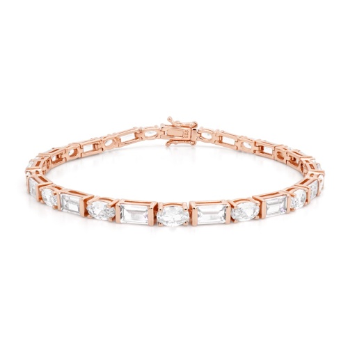 Icy Rainfall bracelet rose gold plating 17cm