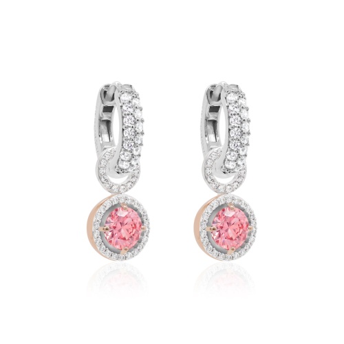 Pure Brilliance Earring Set Rose Gold-plated Prongs