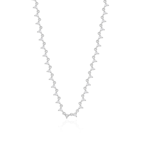  Riviére necklace Rhodium-plated