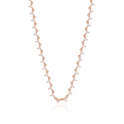  Riviére necklace Rose gold-plated