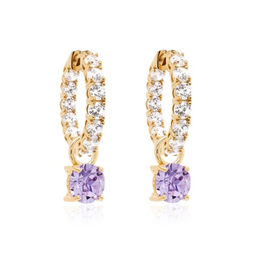 Mini Chram Earring Set Yellow gold-plated