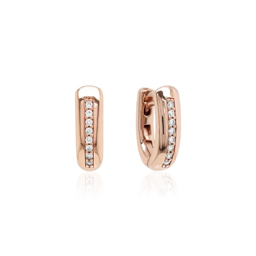 Elegant Modern Classics Base Earrings Rose gold-plated