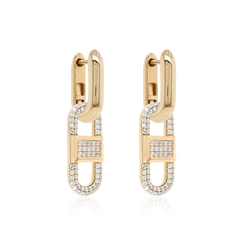 Infinite Spark Fabulous Link Earring set Yellow gold plated