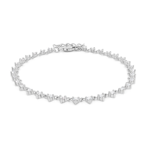  Riviére bracelet Rhodium plated