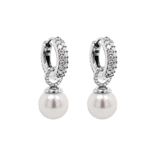 Sparkling Pearl earrings 10mm