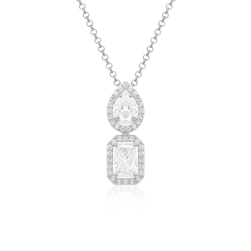 Diva Necklace Rhodium plated