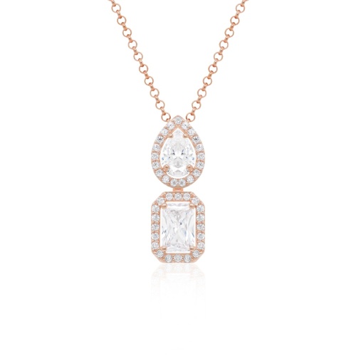 Diva Necklace Rose Gold plated