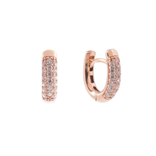 Sparkling Modern Classics Base Earrings Rose gold-plated