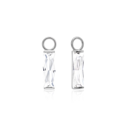 Princess Baguette Earring Charms Crystal