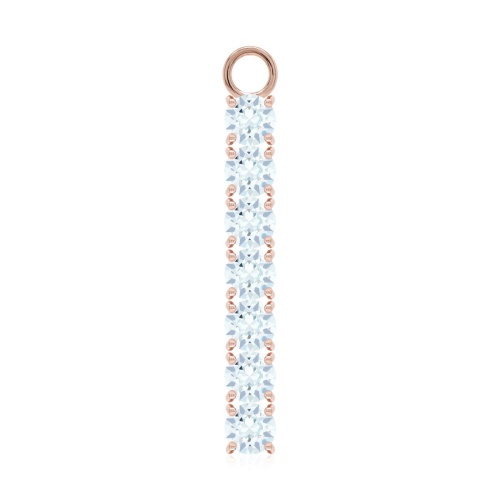 Tennis Charm Rose gold plated Lt Azore