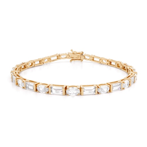 Icy Rainfall bracelet yellow gold plating 17cm