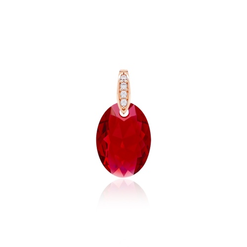 Oval Cut pendant Scarlet