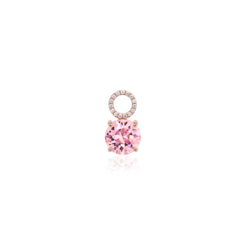 Single Charm Light Rose Iginte Rose gold-plated