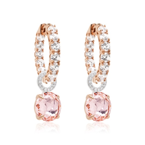 Milky Charms & Luxury bases rose gold plated Vintage Rose