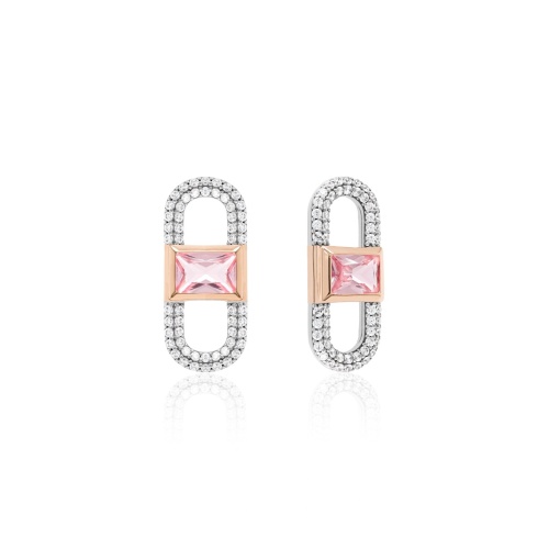 Fabulous Link charms Rhodium/Rose Gold plated Kunzite