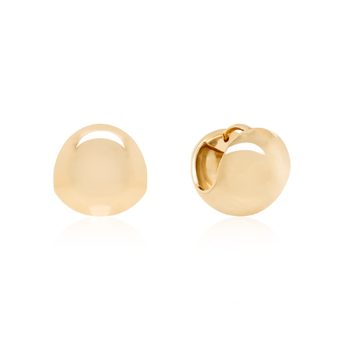 Sphere Earrings Yellow Gold Plated