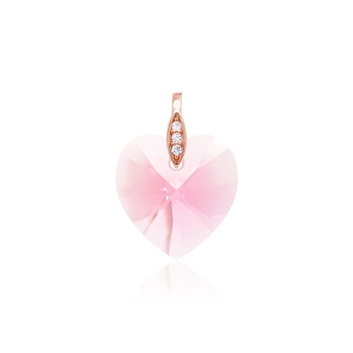 Heart Pendant Rose gold-plated Light Rose