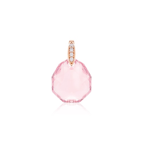 Pear Drop Pendant Rose gold-plated Light Rose