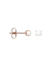 Classic Freshwater Pearl studs 4mm Rose-gold plated